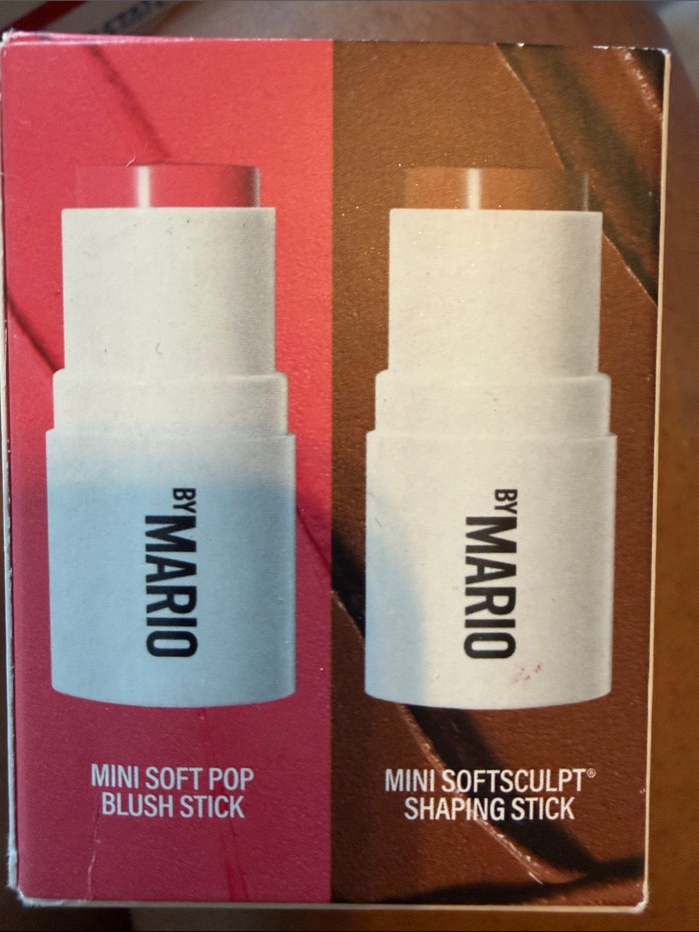 Mini Soft Pop Blush Stick & Mini SoftSculpt Shaping Stick - Pink & Brown
